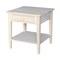 International Concepts Rectangle Spencer End Table, 24 W, 24 L, 25 in H, Wood, Unfinished OT-8E - alternate 1